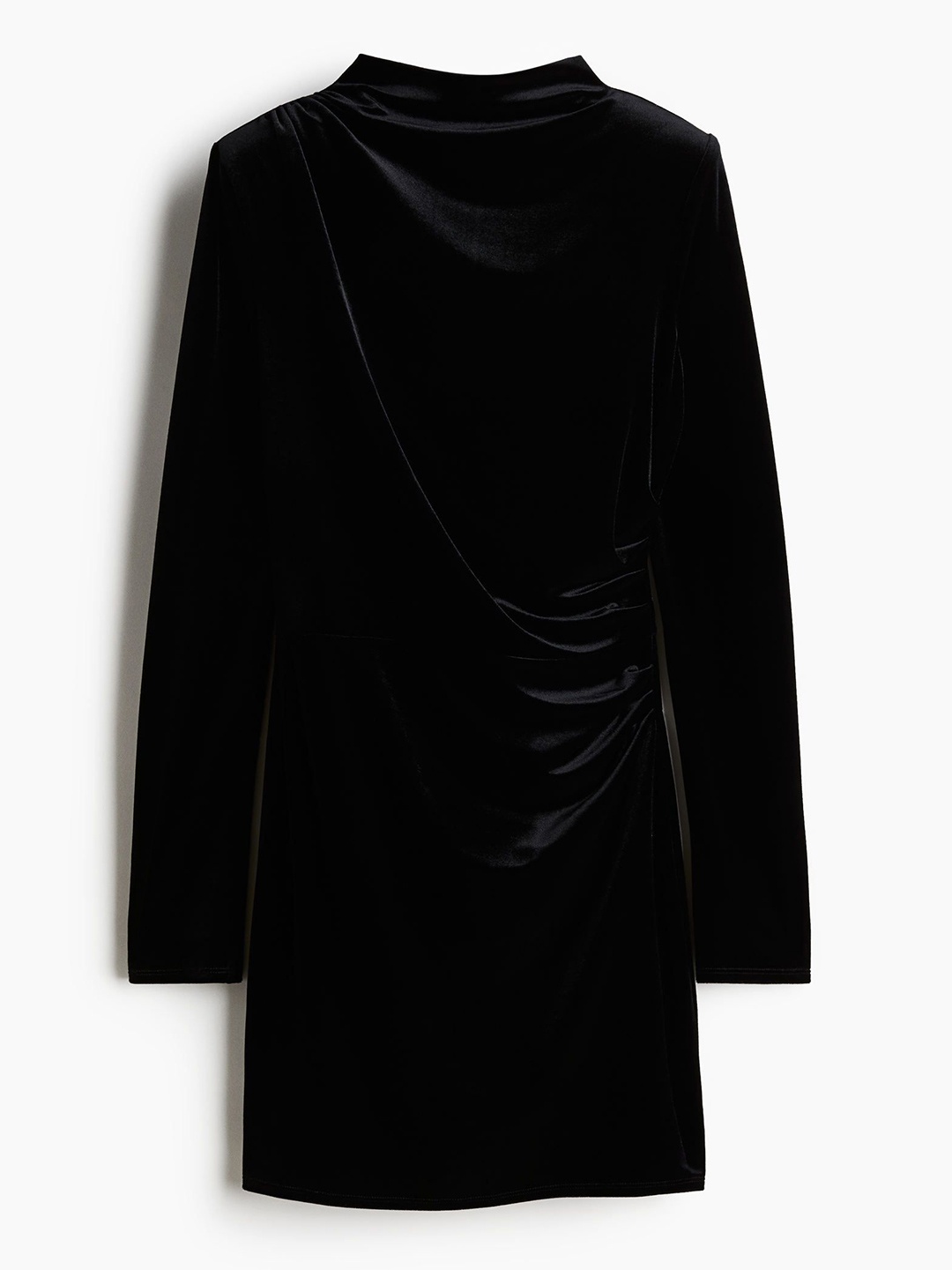 

H&M Shoulder-Pad Mini Dress, Black