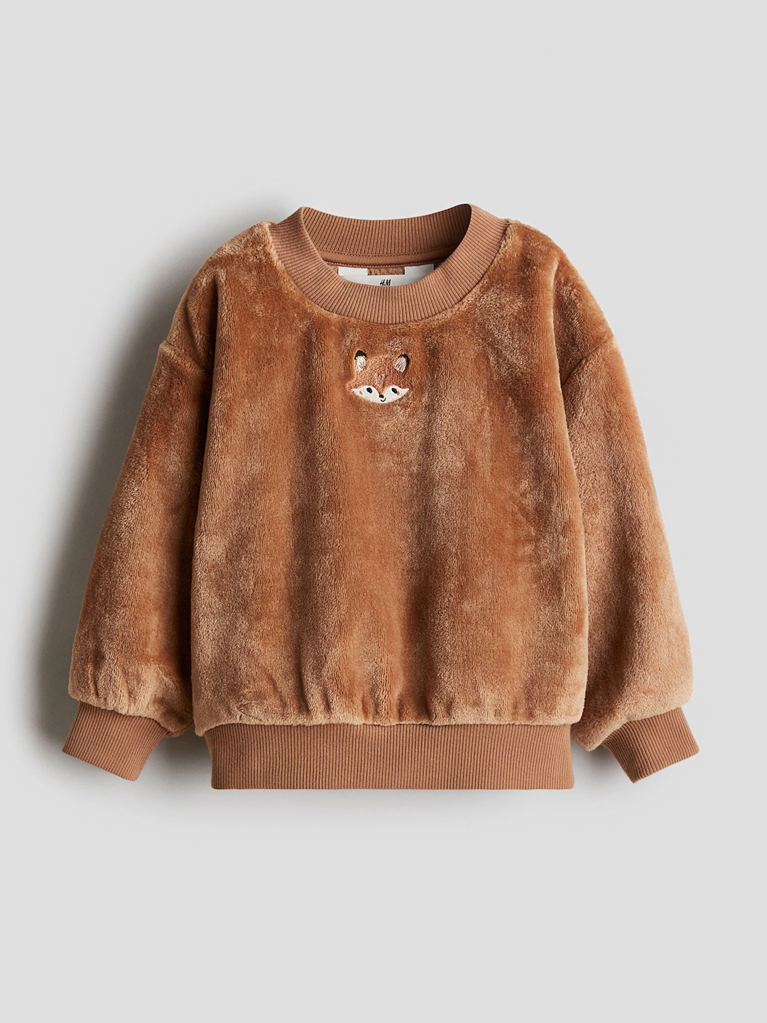 

H&M Girls Fleece Sweatshirts, Brown