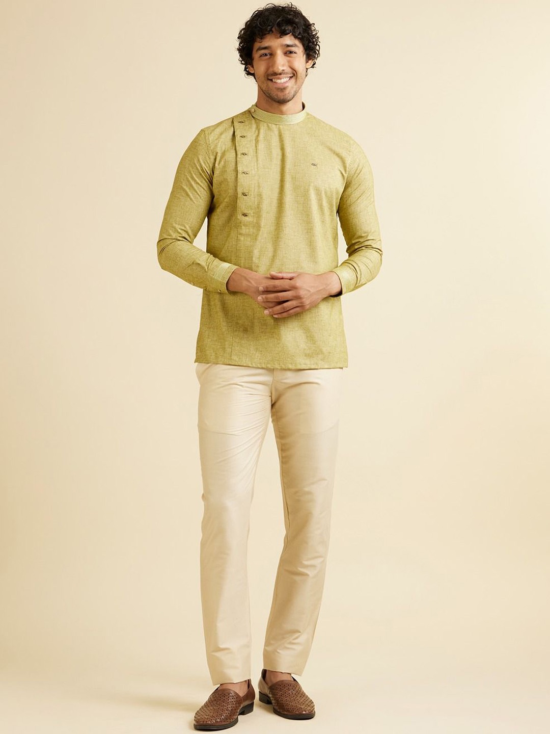 

Manyavar Men Kurta, Green