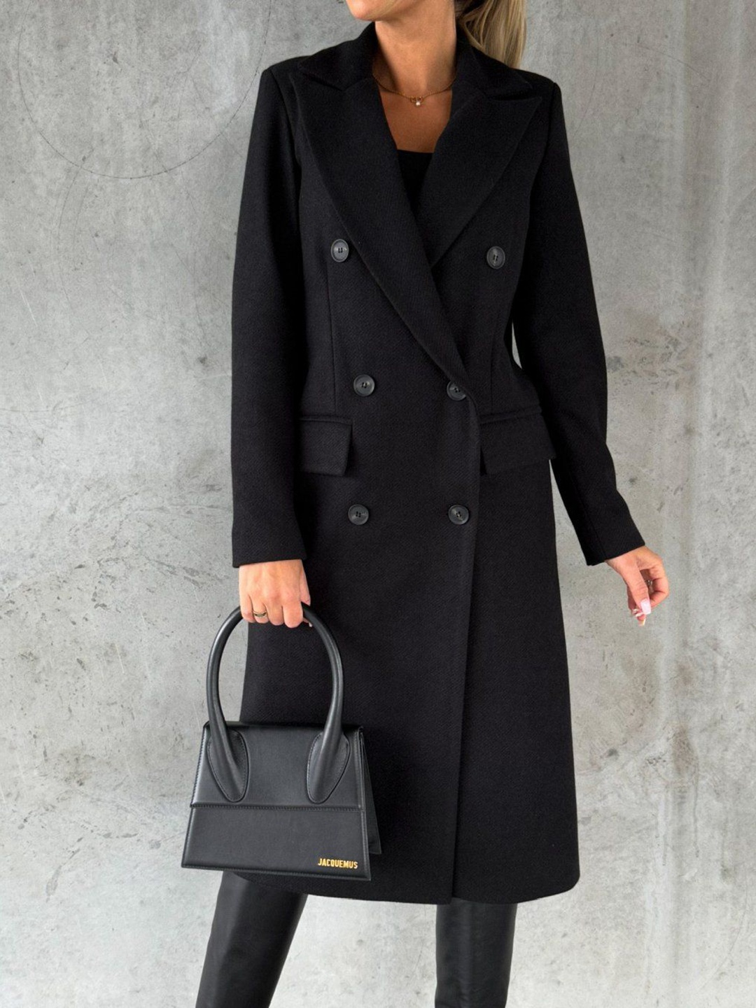 

StyleCast Women Longline Open Front Jacket, Black