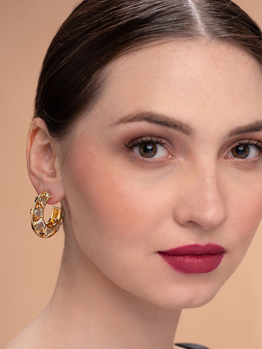 

Isharya Contemporary Hoop Earrings, Gold