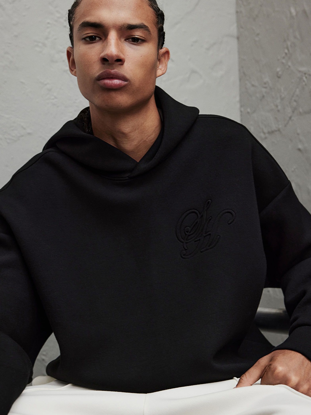 

H&M Loose Fit Scuba Hoodie, Black