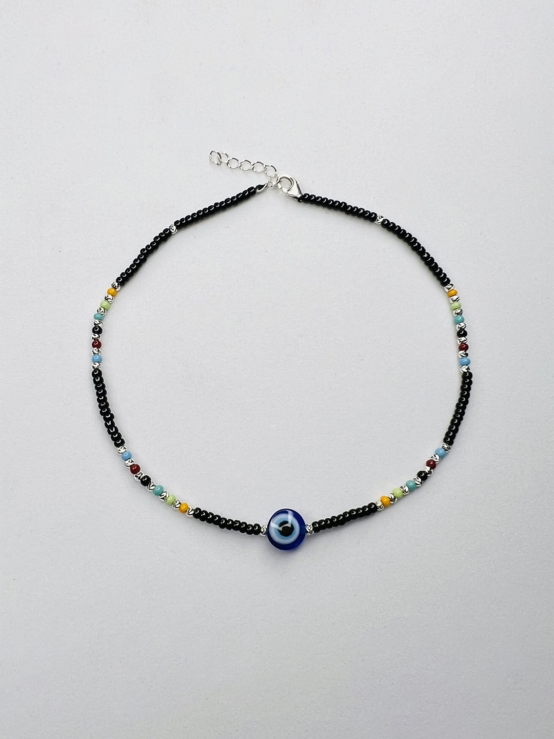 

Arte Jewels Artificial Stones Anklet, Silver