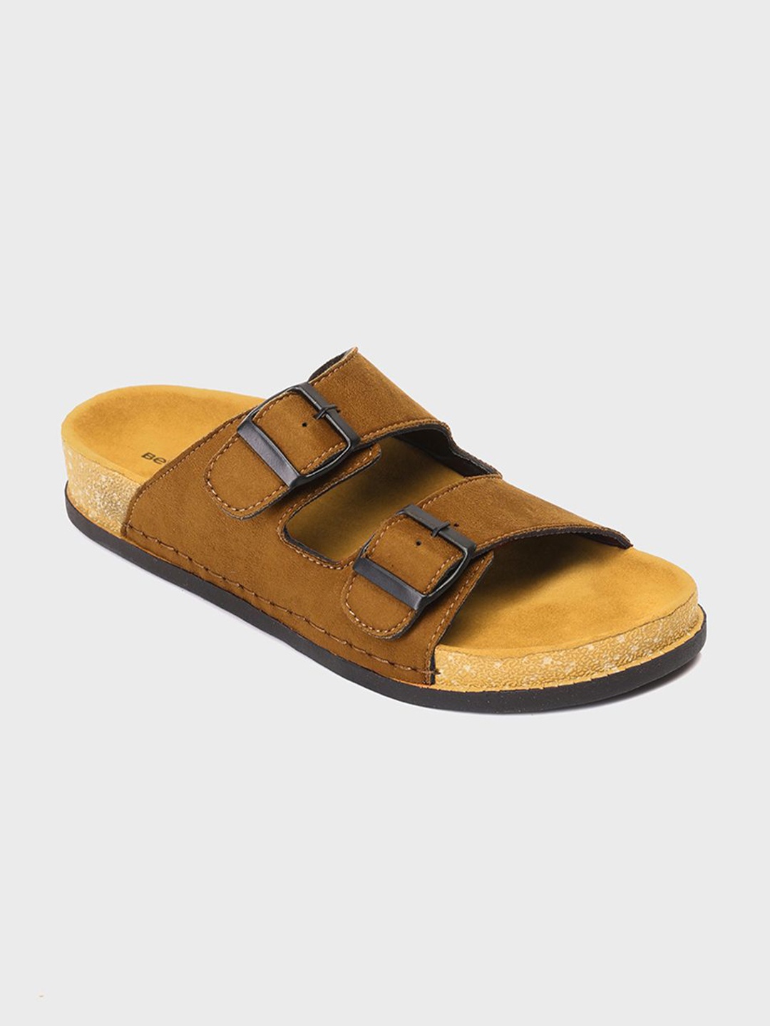 

Bewakoof Men PU Comfort Sandals, Yellow