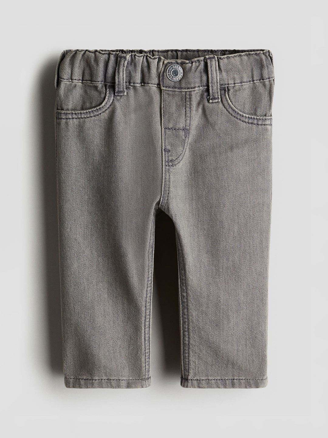 

H&M Infant Girls Heart-Pocket Jeans, Grey