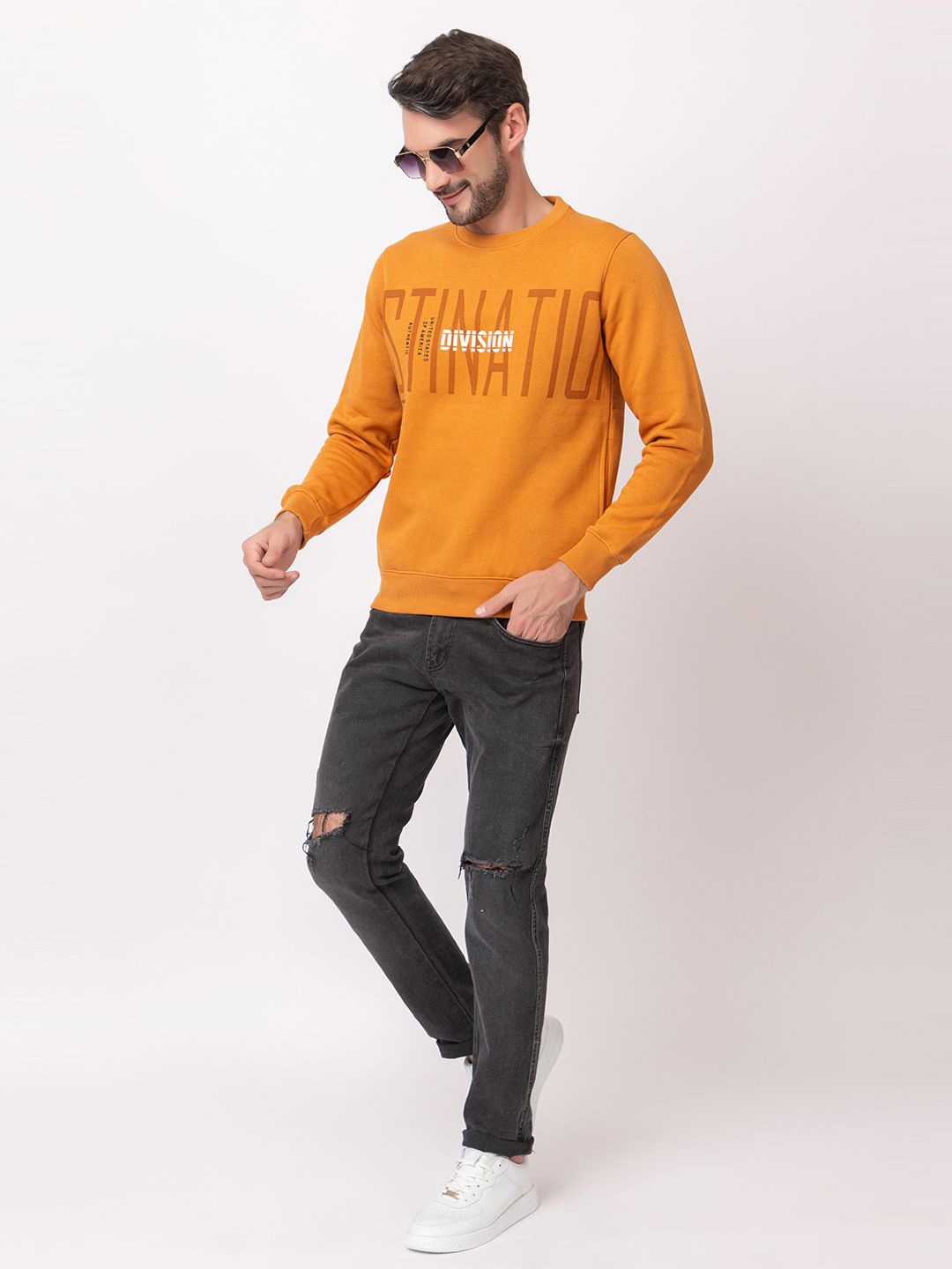 

ARIIX Men Printed Sweatshirt, Rust