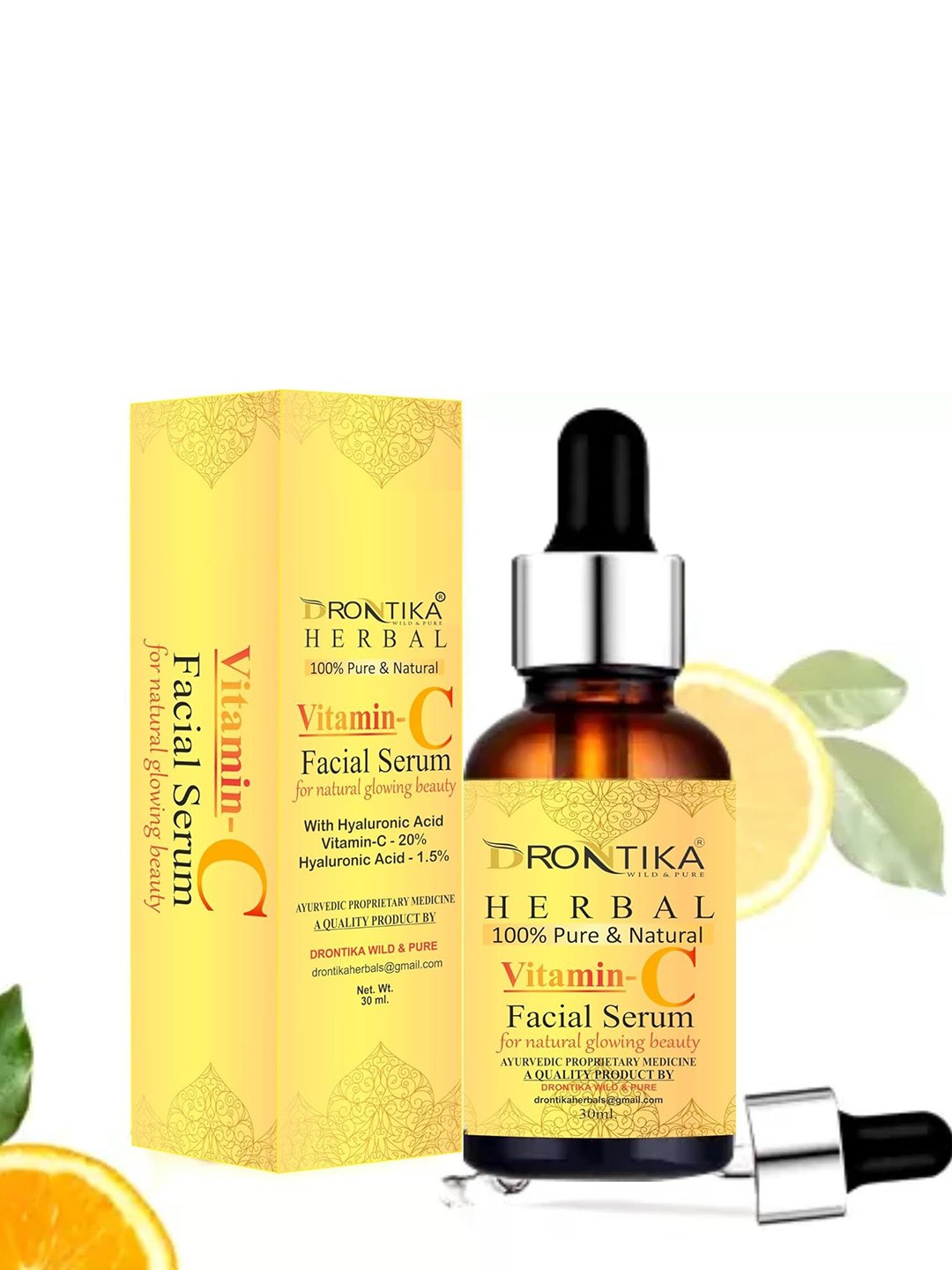 

DRONTIKA Vitamin C Face Serum For Nourished & Bright Skin - 30 ml, White