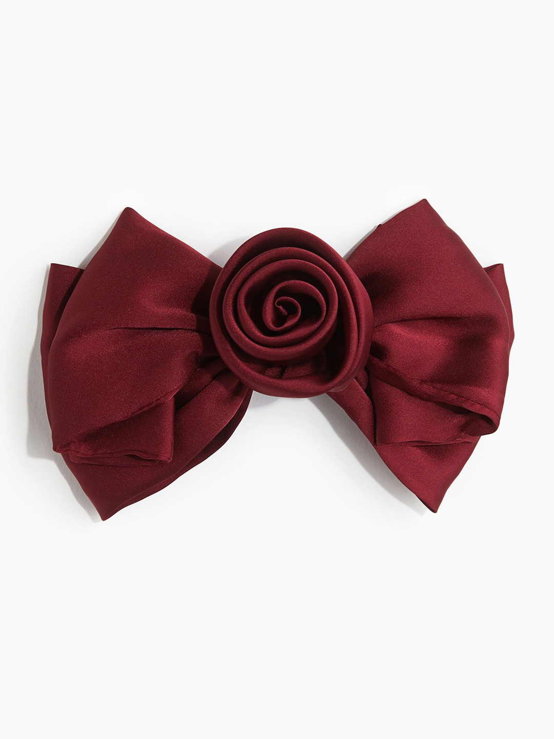 

H&M Flower-Detail Bow Hair Clip, Red