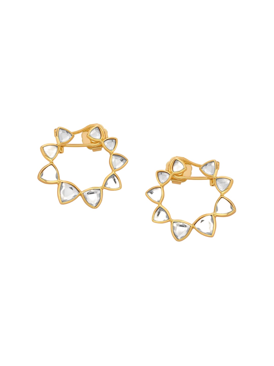

Isharya Contemporary Studs Earrings, Gold