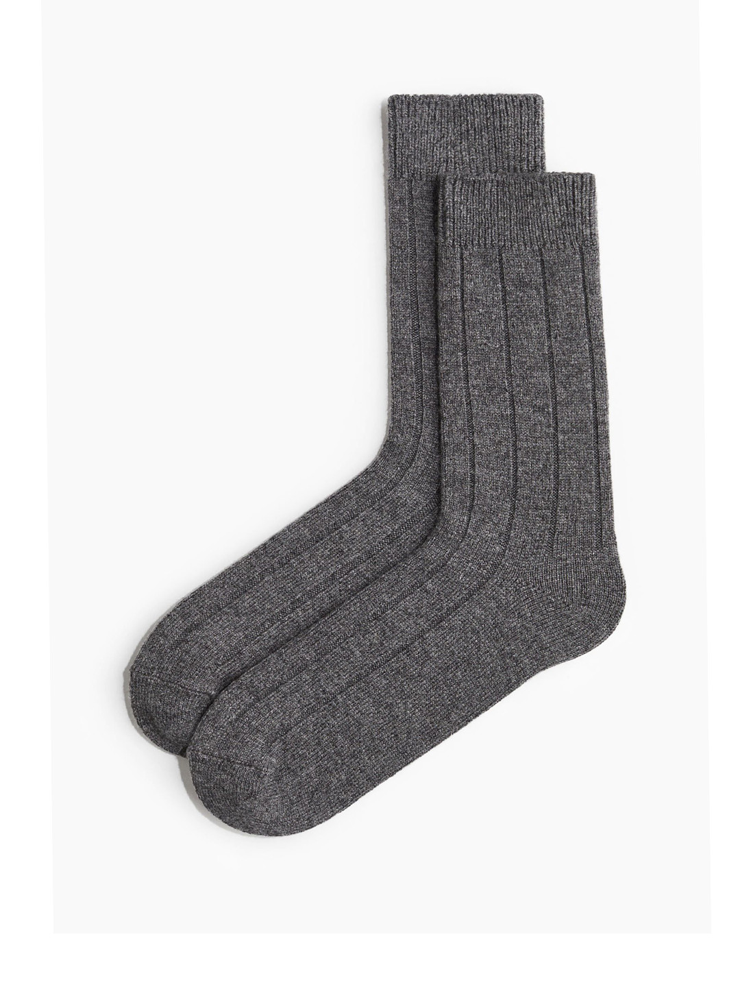 

H&M Rib-knit Socks, Grey