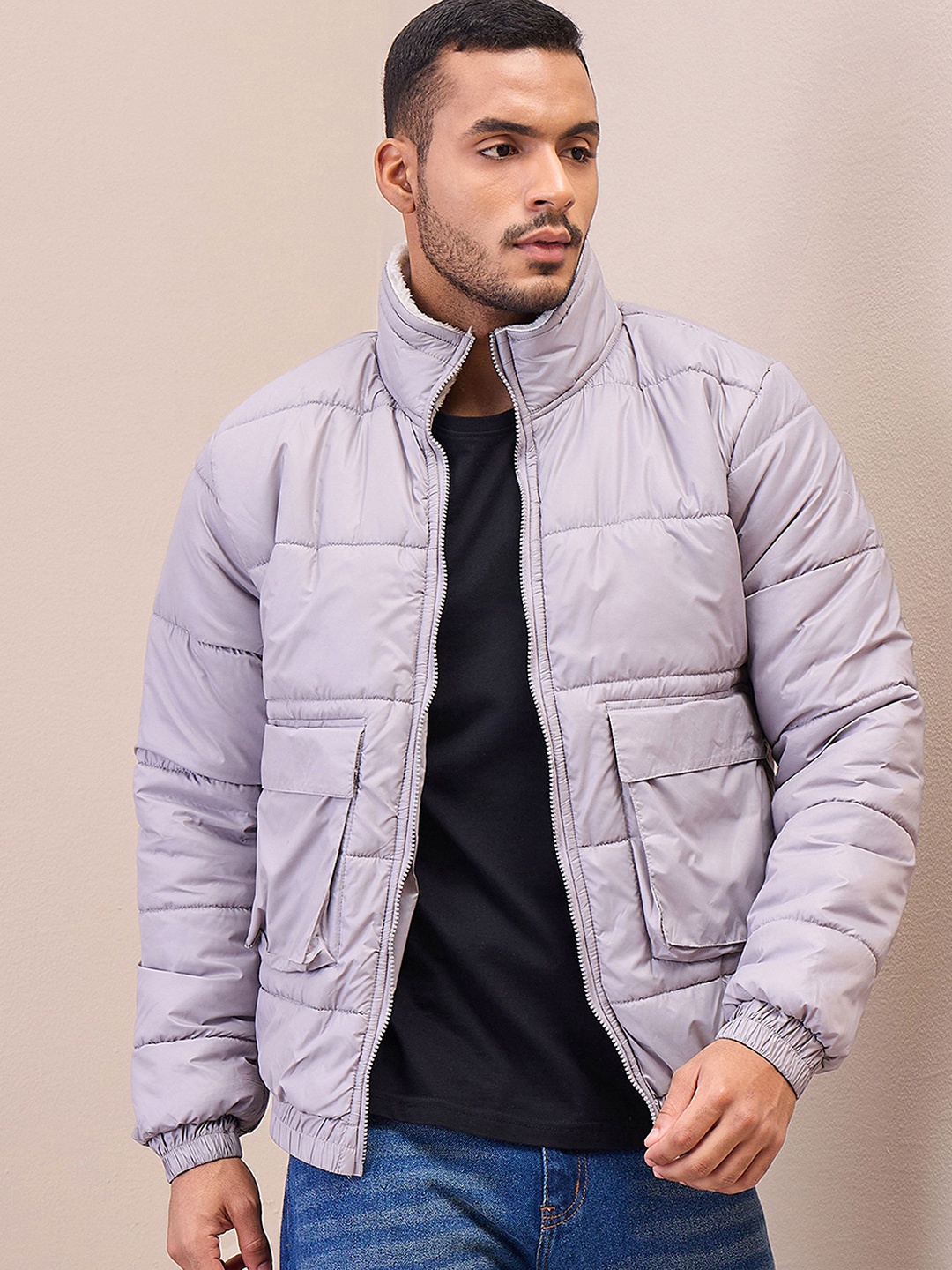 

MASCLN SASSAFRAS Men Puffer Jacket, Grey