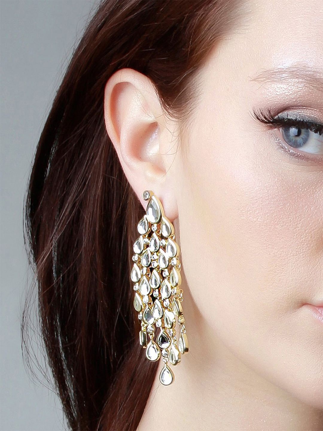 

Isharya Contemporary Drop Earrings, Gold