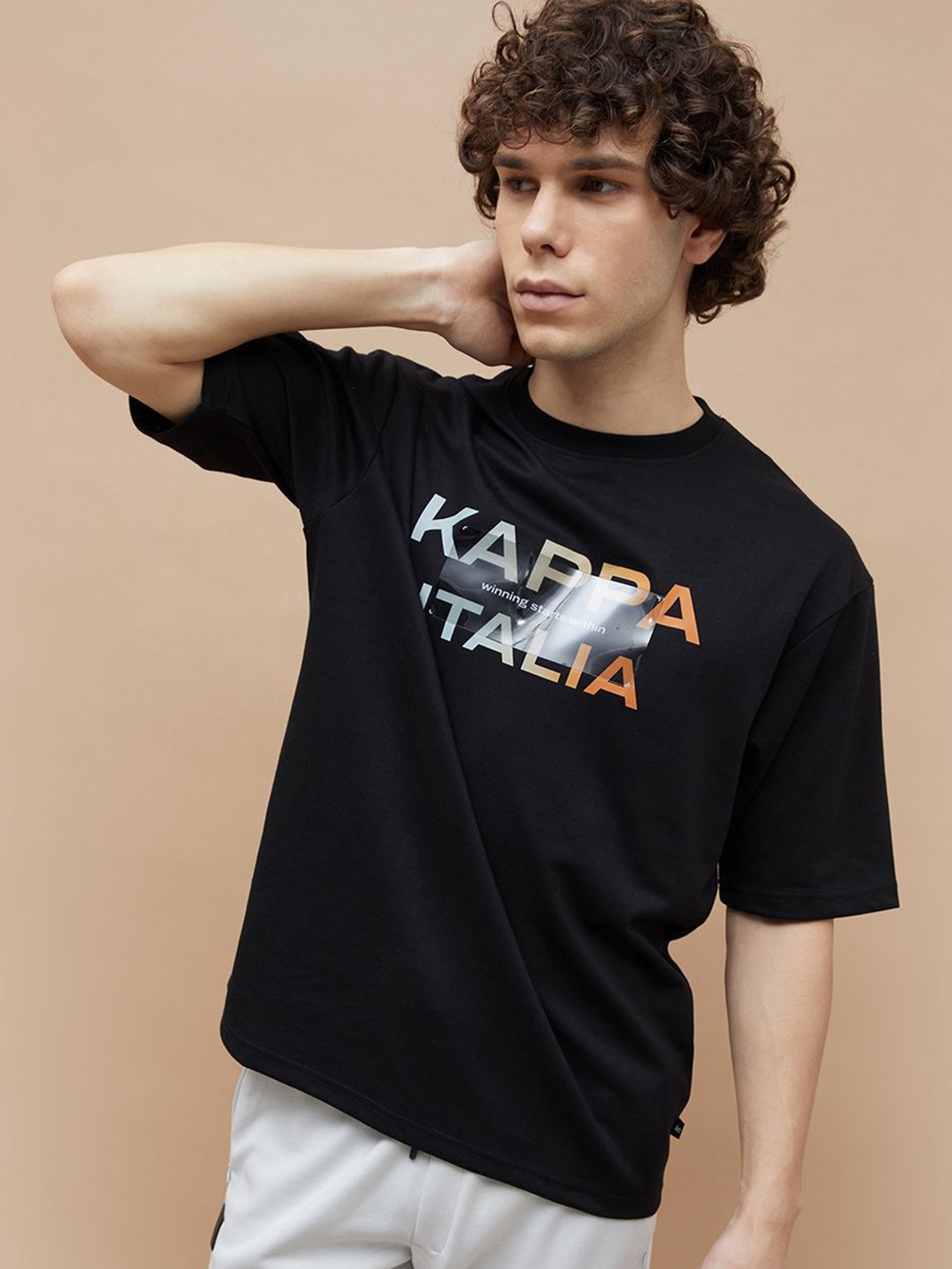 

Kappa Men Printed T-shirt, Black