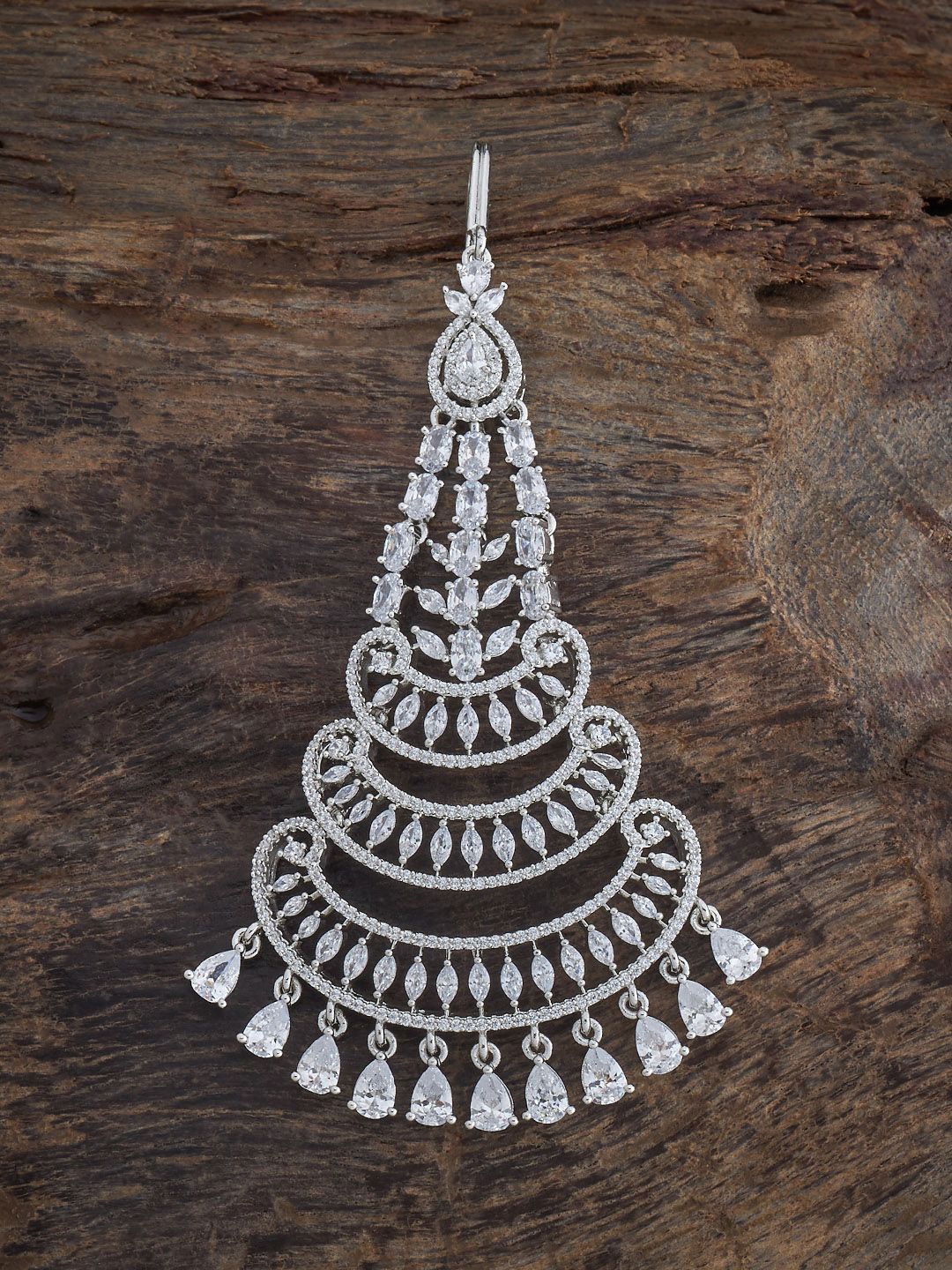 

Kushal's Fashion Jewellery Women Embellished Hair Accessory Set of, Silver