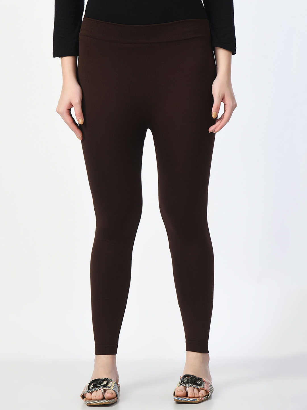 

Lebami Mid-Rise Winter Thermal Bottoms, Brown