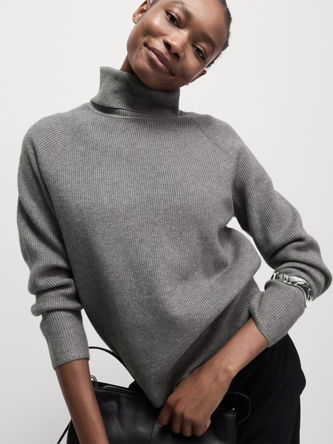 

Marks & Spencer Women Striped Pullover, Grey