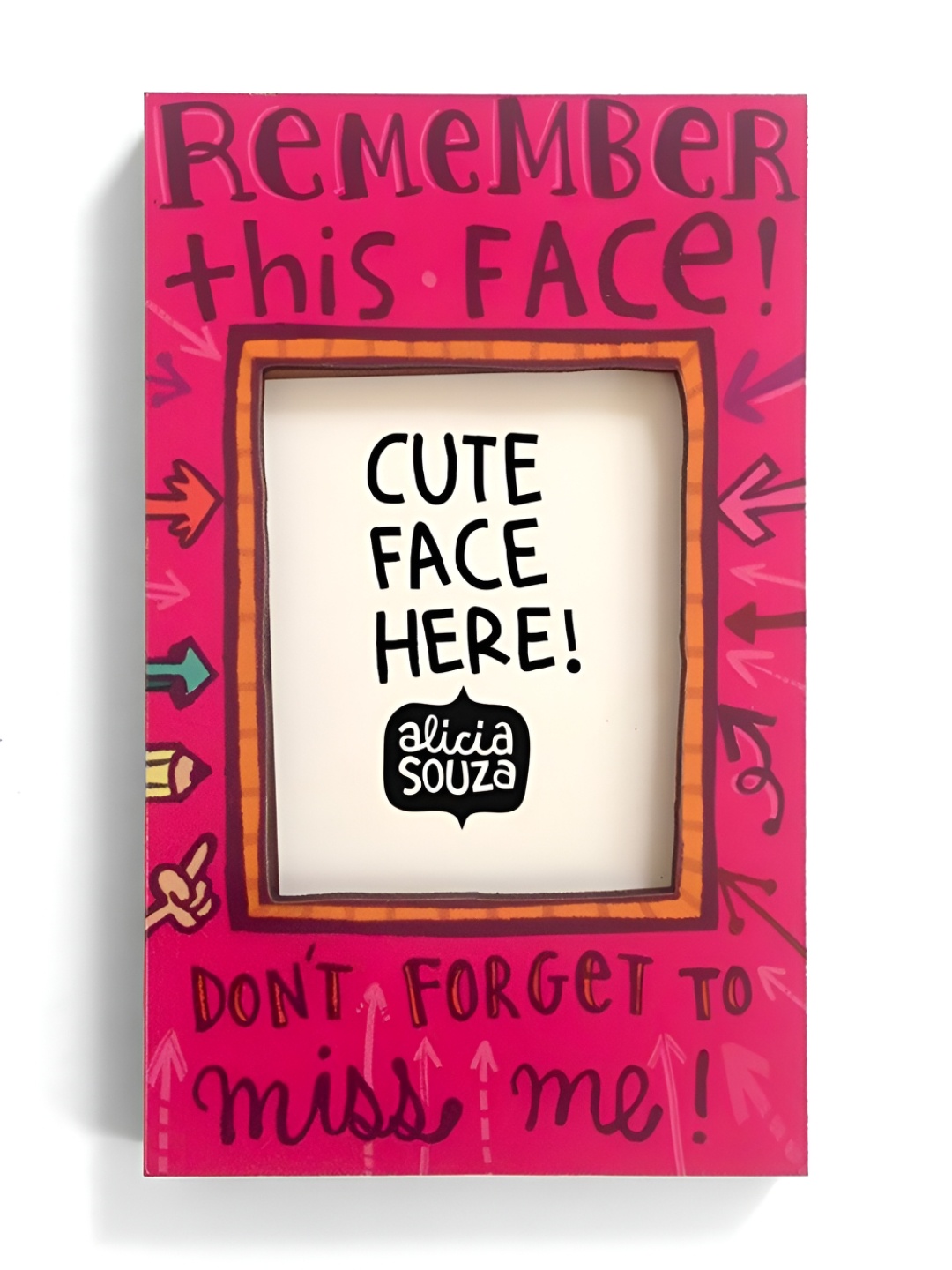 

Alicia Souza Pink & Black 1 Pieces MDF Wall Photo Frames