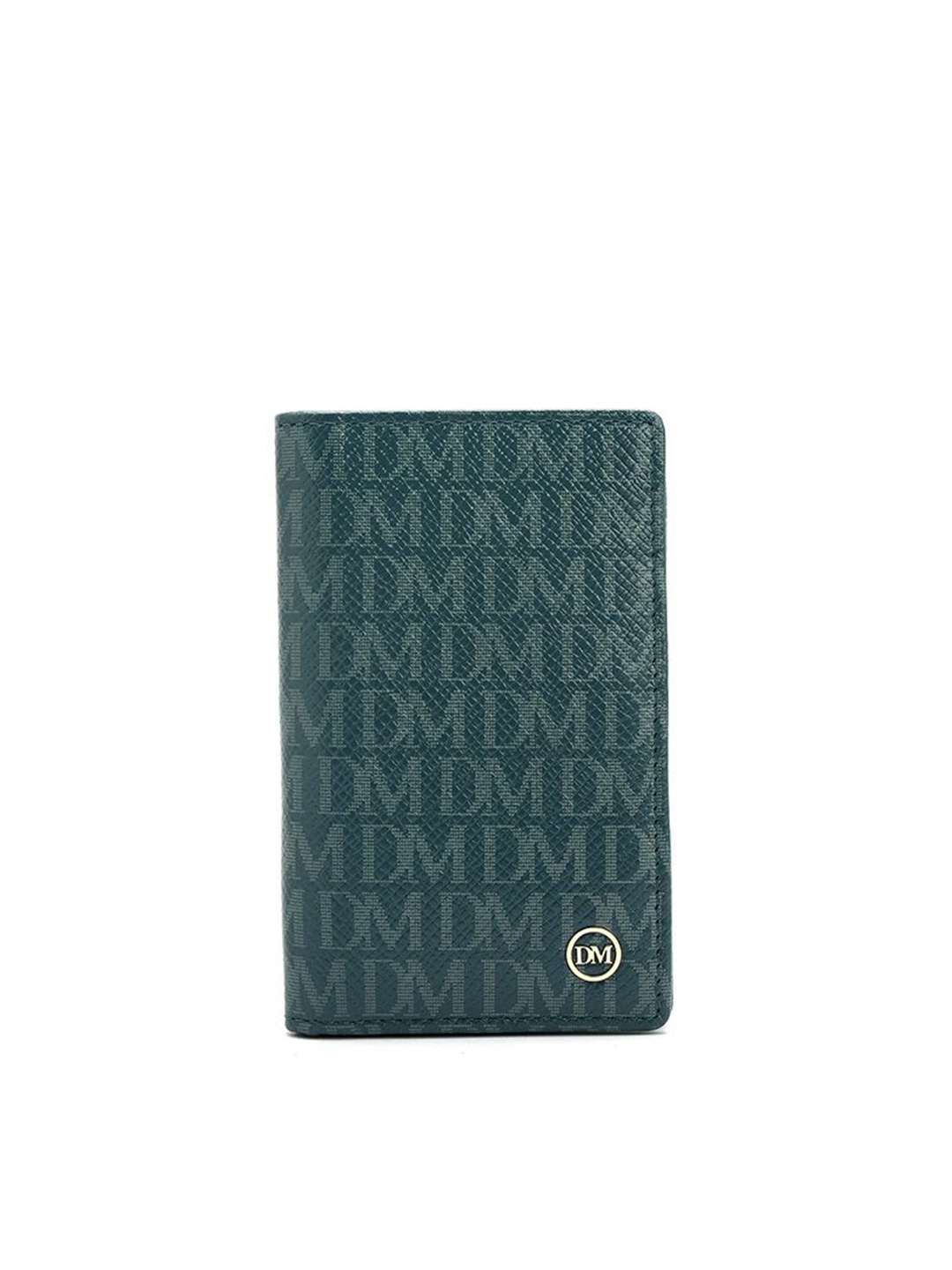 

Da Milano Unisex Typography Printed Leather Card Holder, Blue