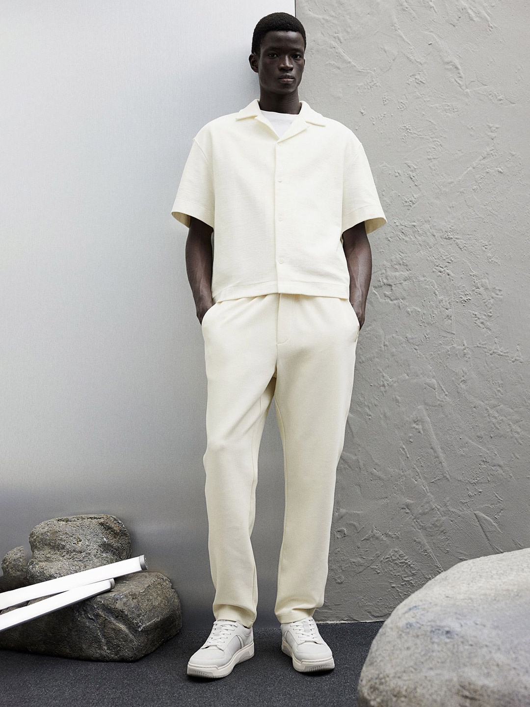 

H&M Loose Fit Resort Shirt, White