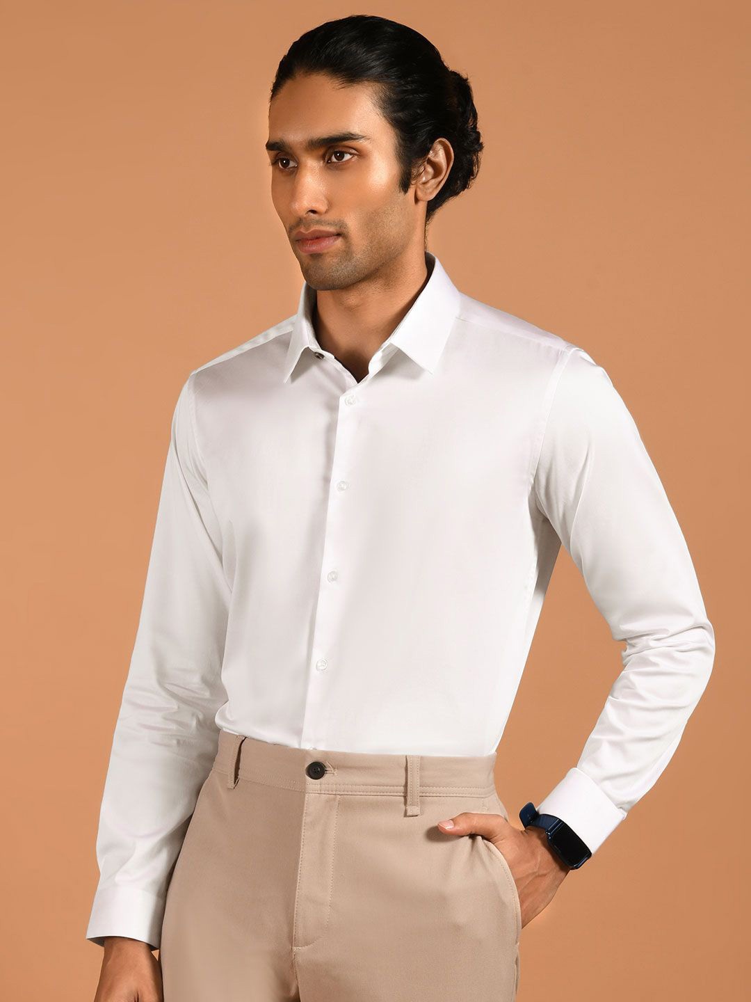 

KINGDOM OF WHITE Men Slim Fit Opaque Party Shirt