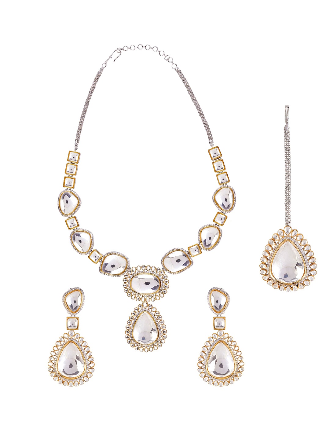 

vivinia BY VIDHI MEHRA Gold Plated Kundan Stone Studded Jewellery Set