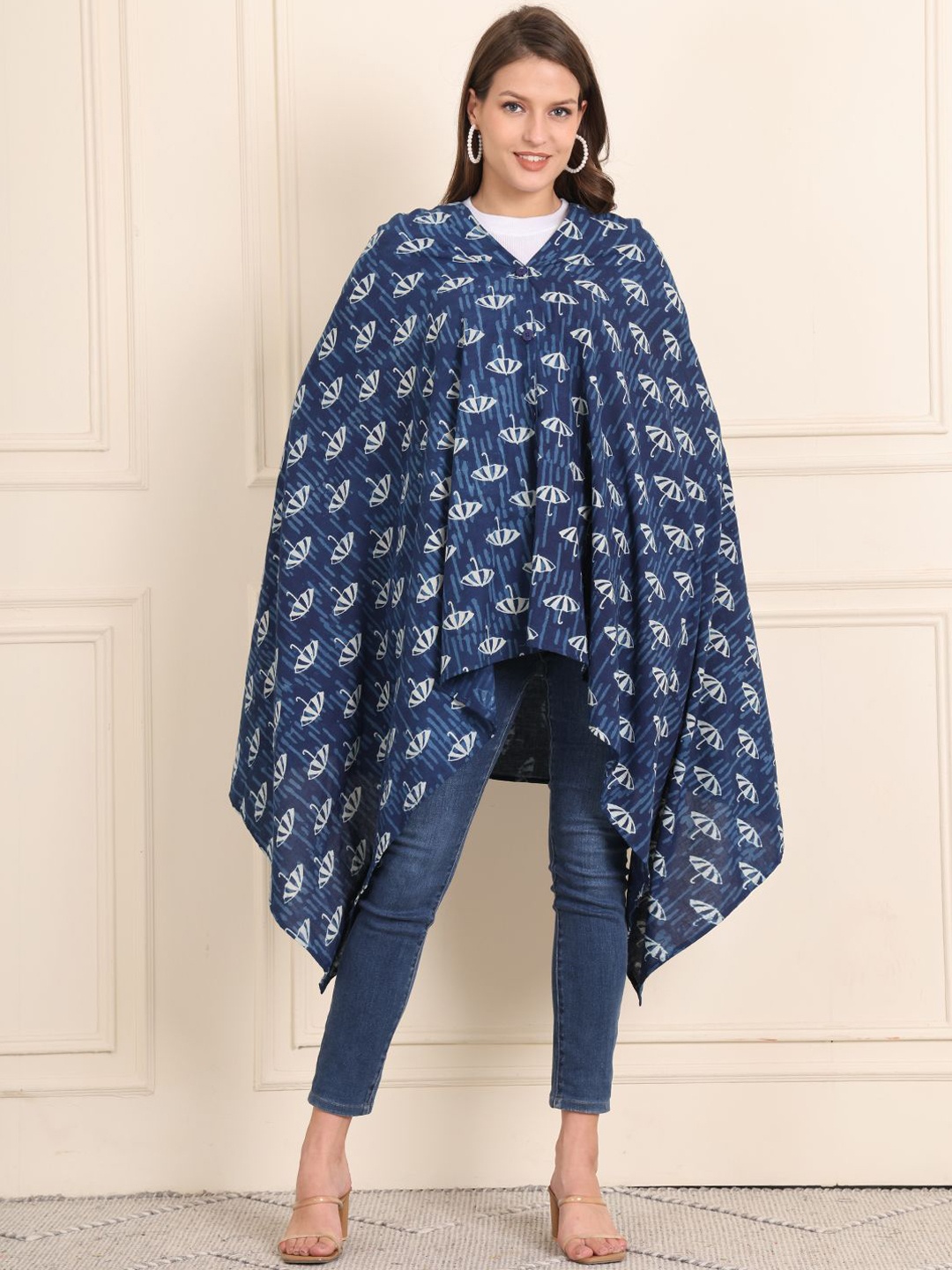 

Secret Wish Blue Printed Cotton Feeding Essentials