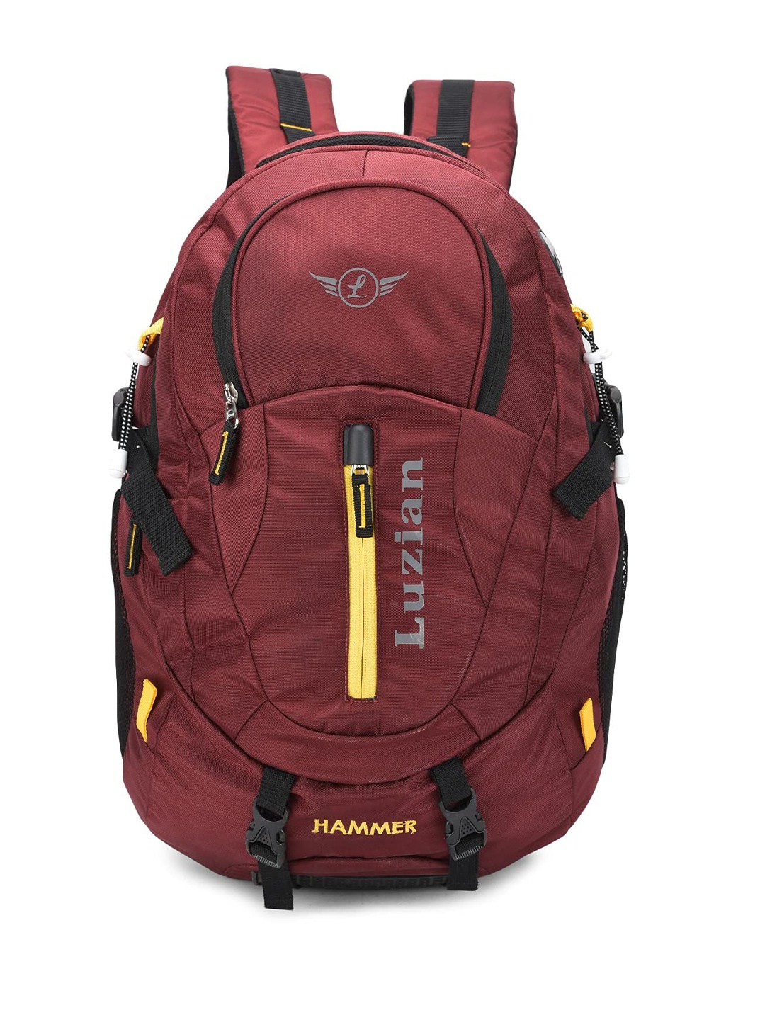 

Luzian Men Backpack with Hip Strap, Maroon