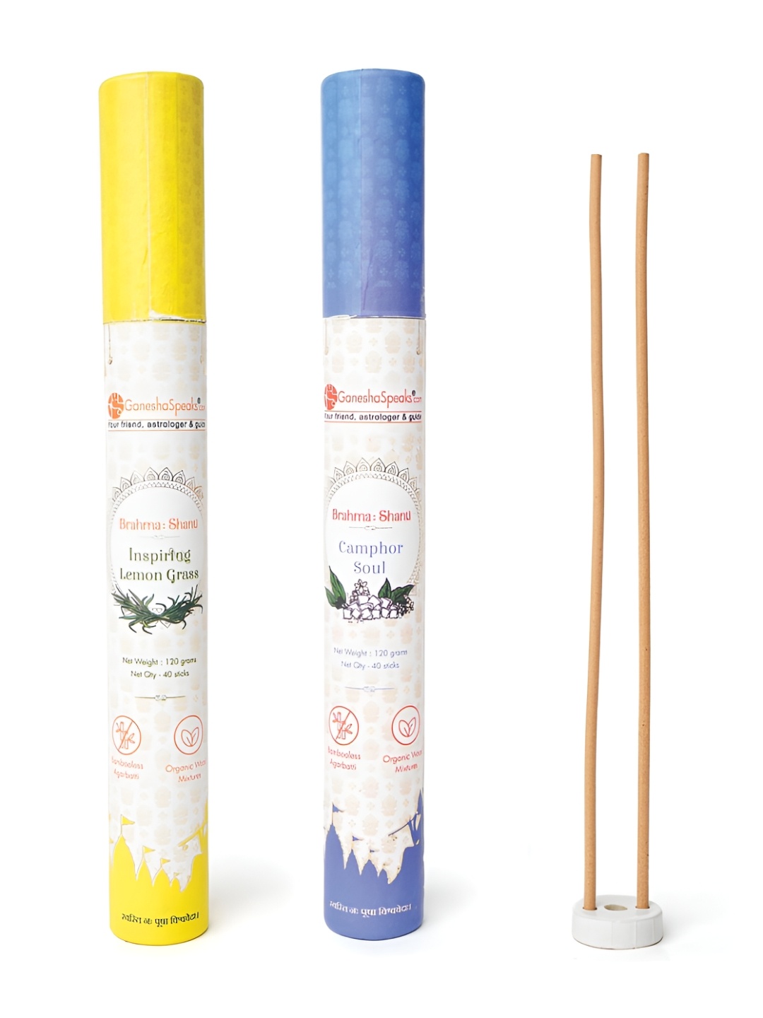 

GaneshaSpeaks 2-Pcs Brown Wooden Incense Sticks With Fragrance