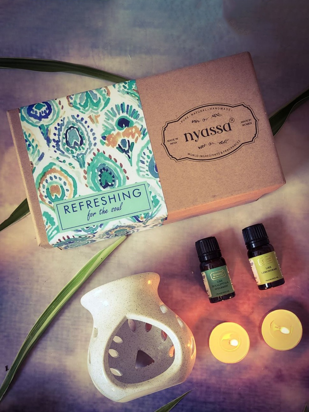 

Nyassa Refreshing For The Soul Diffuser Gift Set, Brown