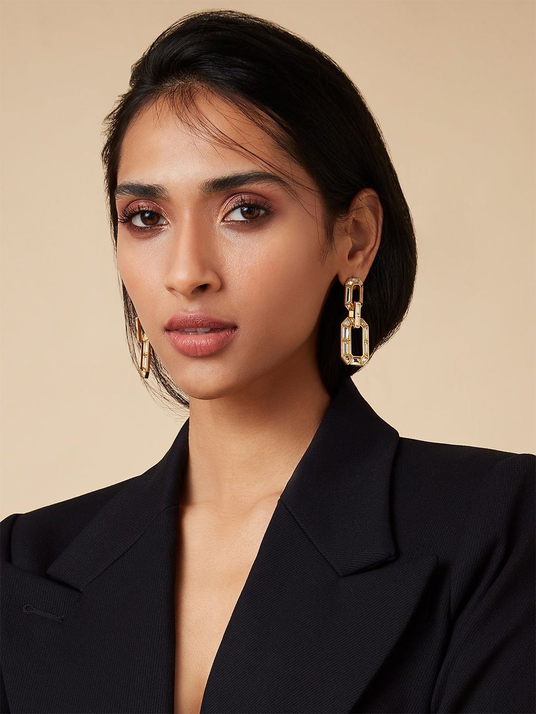 

Isharya Contemporary Drop Earrings, Gold