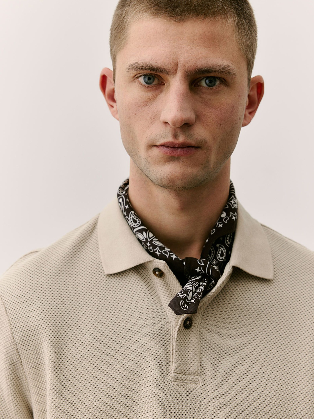 

H&M Piqu Polo Shirt, Beige