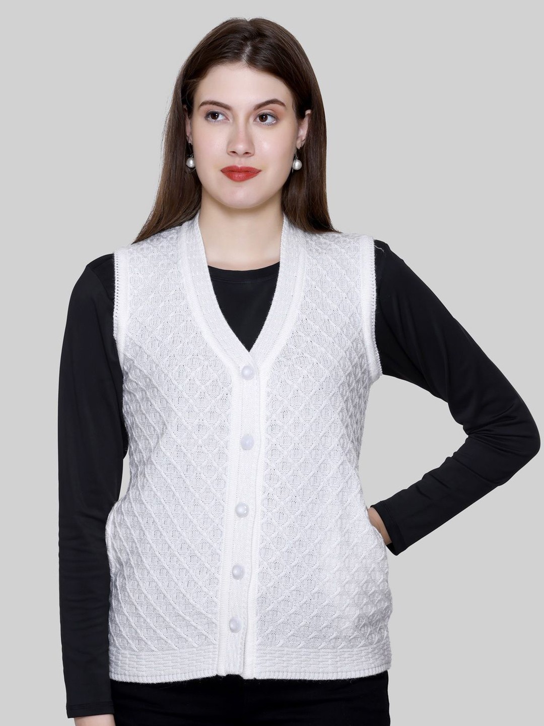 

Pampara Women Cardigan, White