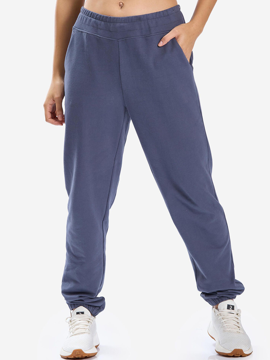 

Domyos By Decathlon Women Regular Fit Mid- Rise Joggers, Grey