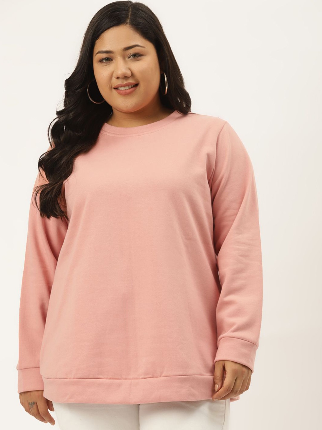 

theRebelinme Women Sweatshirt, Pink