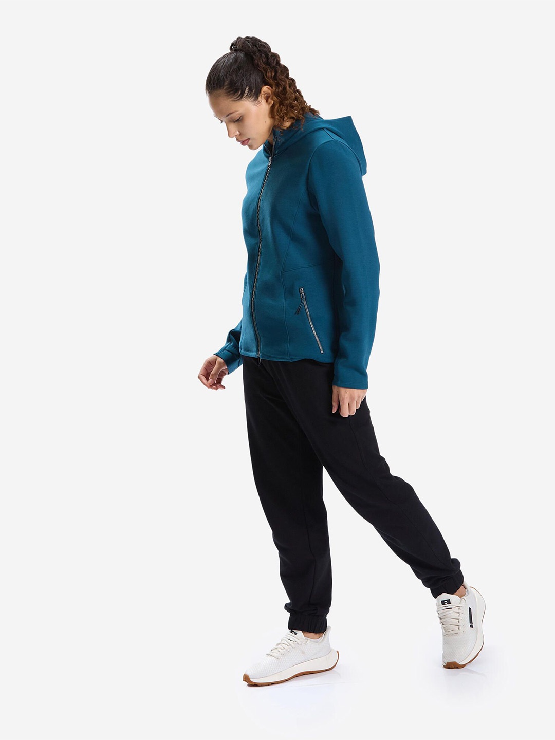 

Domyos By Decathlon Women Hooded Long Sleeves Sweatshirt, Blue