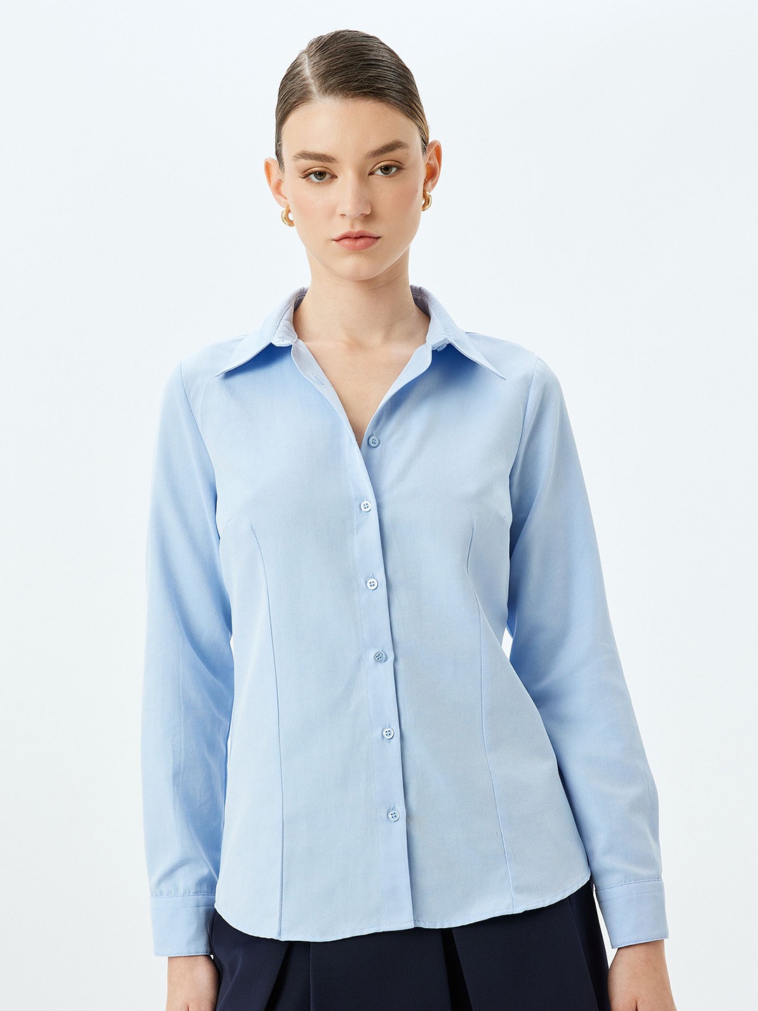 

Koton Women Opaque Casual Shirt, Blue
