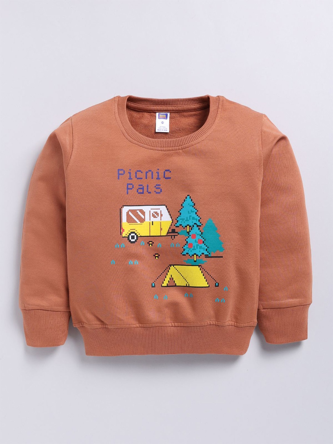 

Nottie Planet Boys Printed Sweatshirt, Coral