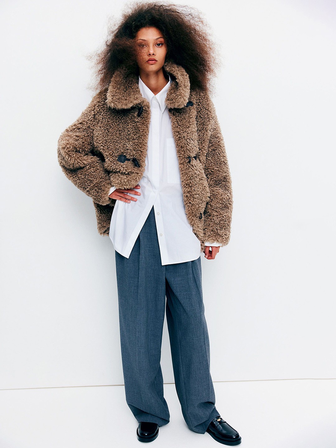 

H&M Fluffy Jackets, Beige