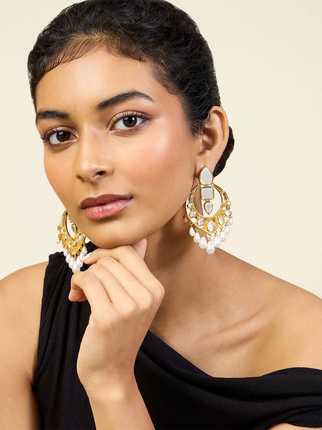 

Isharya Contemporary Drop Earrings, Gold
