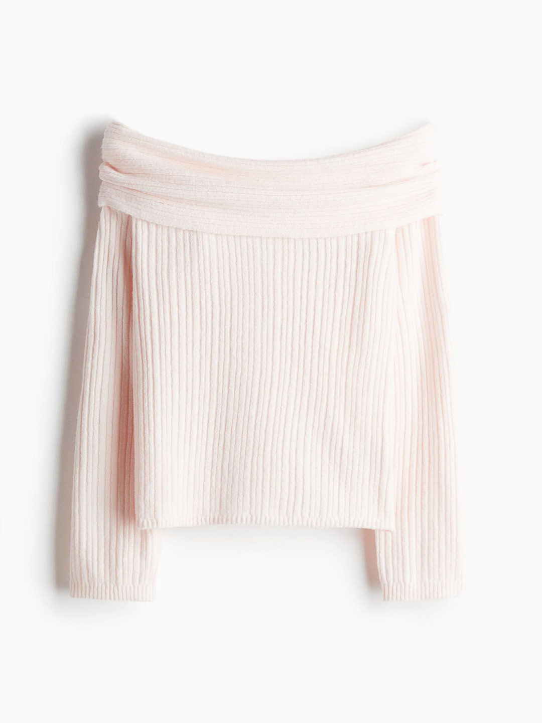 

H&M Women Off-The-Shoulder Jumper, Pink