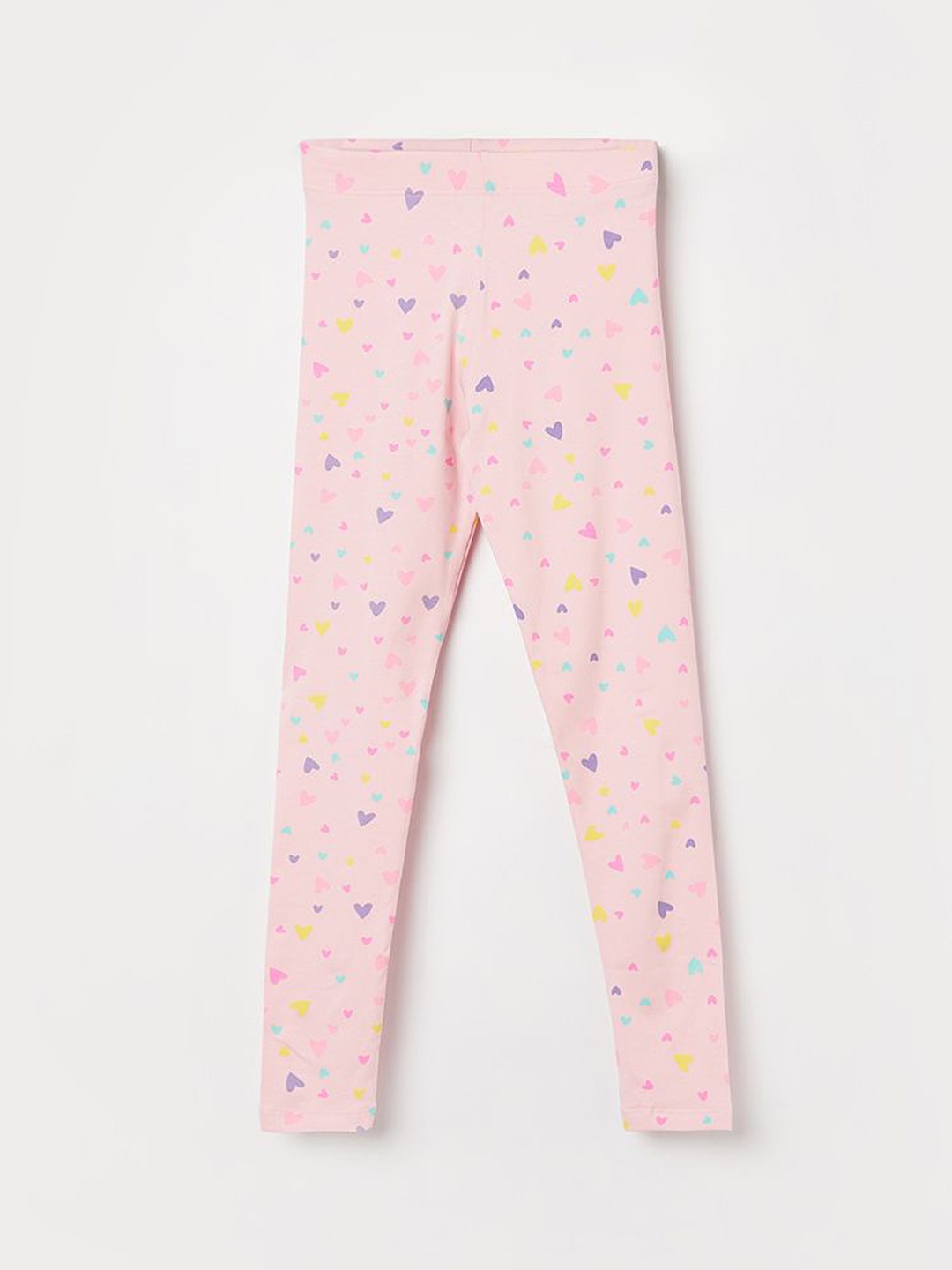 

Fame Forever by Lifestyle Girls Printed Pure Cotton Leggings, Pink
