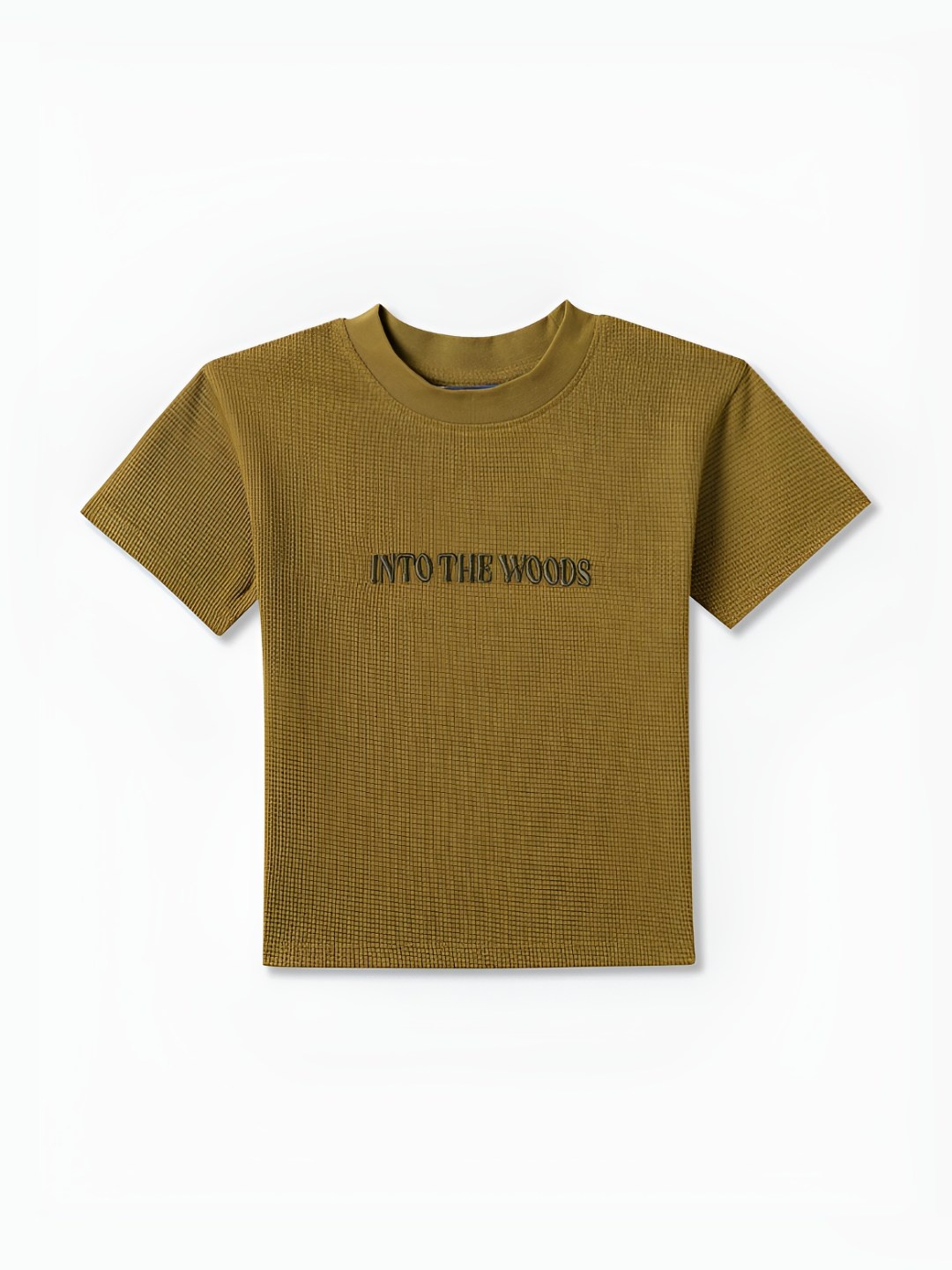 

R&B Boys Typography Applique T-shirt, Olive