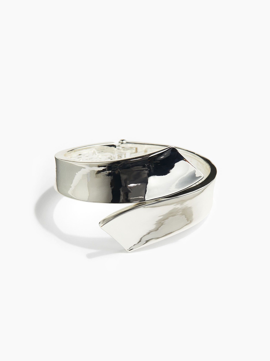 

H&M Hinged Cuff Bracelet, Silver