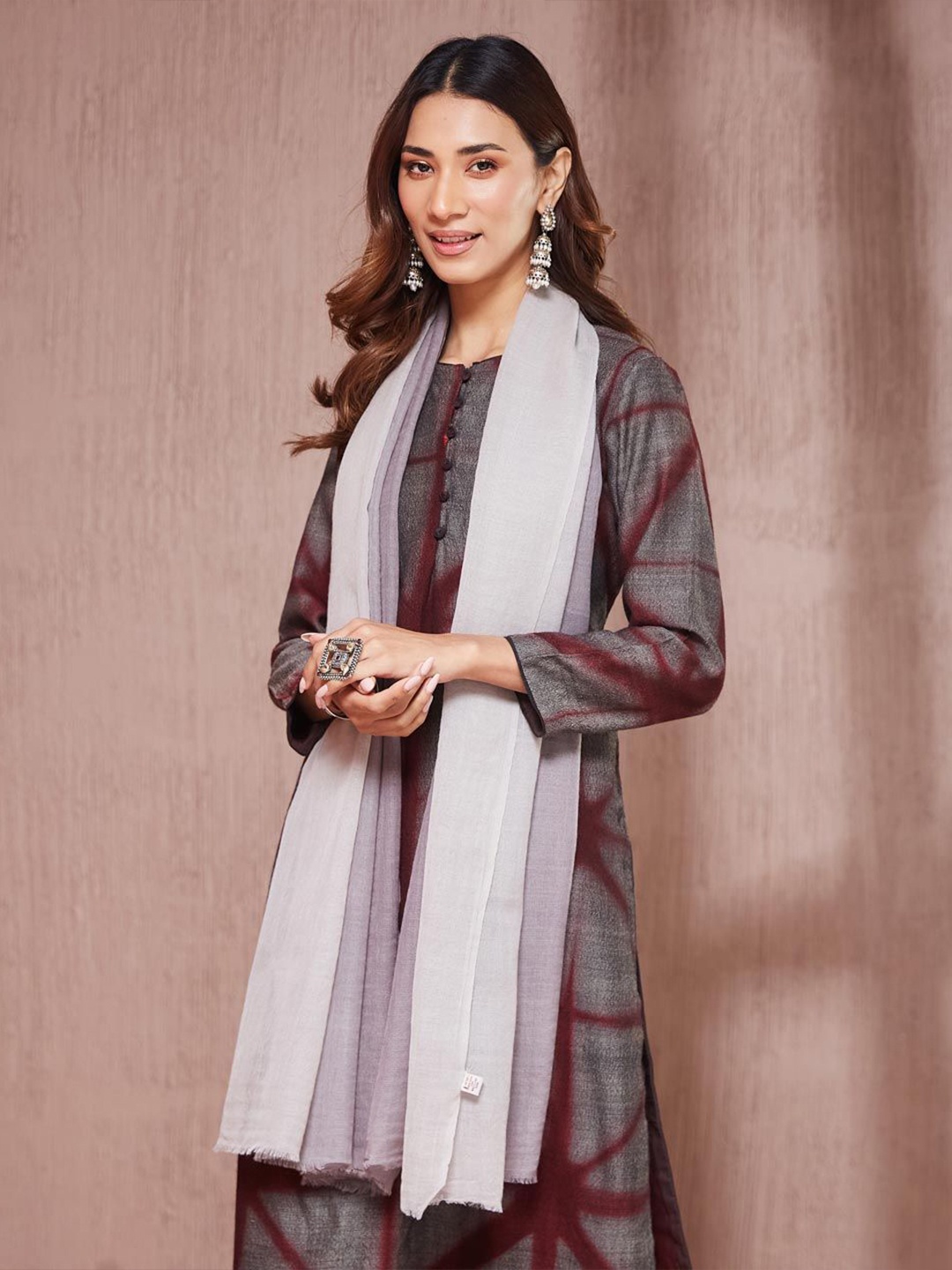 

Fabindia Wool Stole, Grey