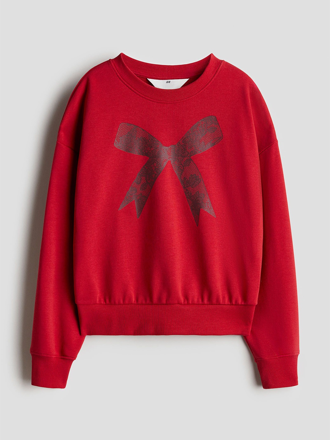 

H&M Girls Motif-Detail Sweatshirt, Red