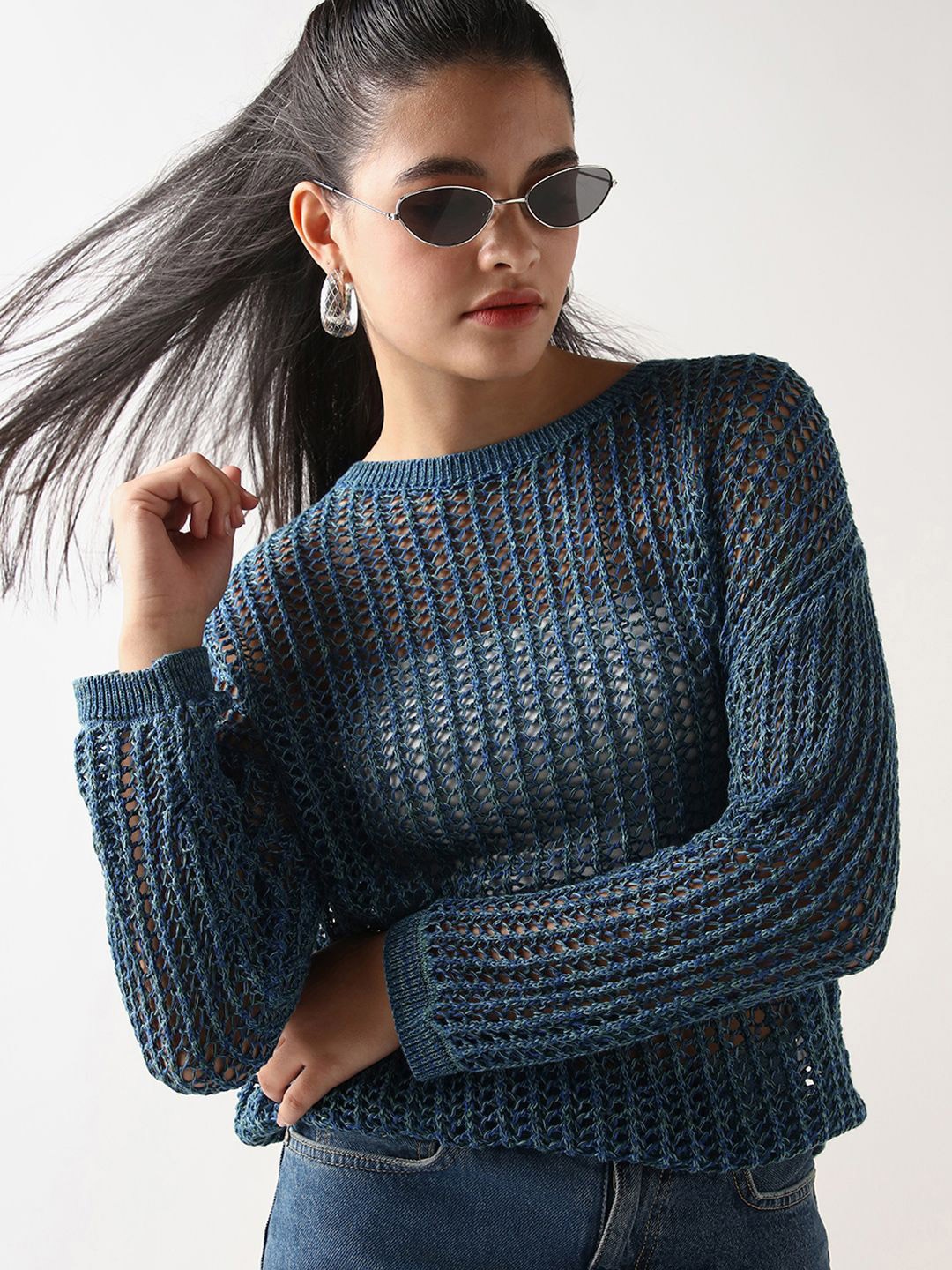 

Bewakoof Cotton Top, Blue