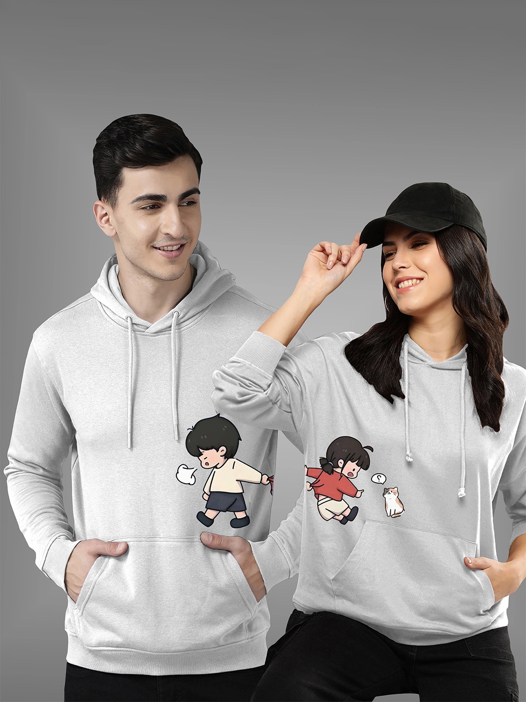 

BAESD Unisex Hooded Sweatshirt, White