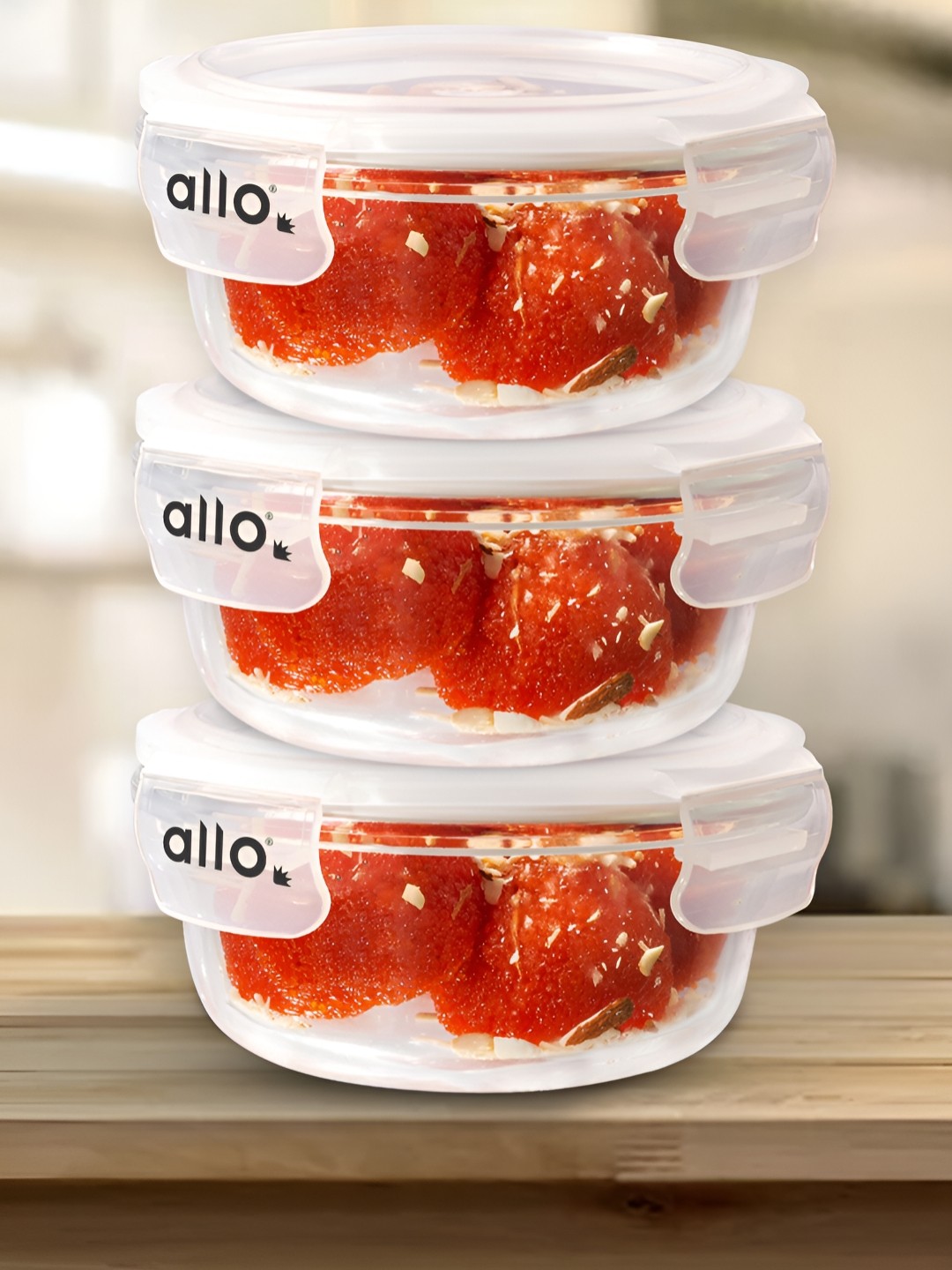 

Allo White 2024 Glass Dishwasher and Microwave Safe Lunch Box
