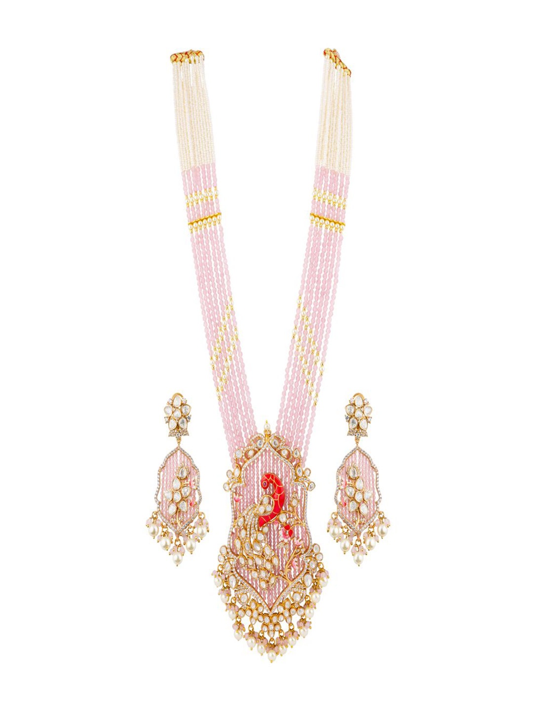 

vivinia BY VIDHI MEHRA Gold-Plated Kundan Studded Jewellery Set