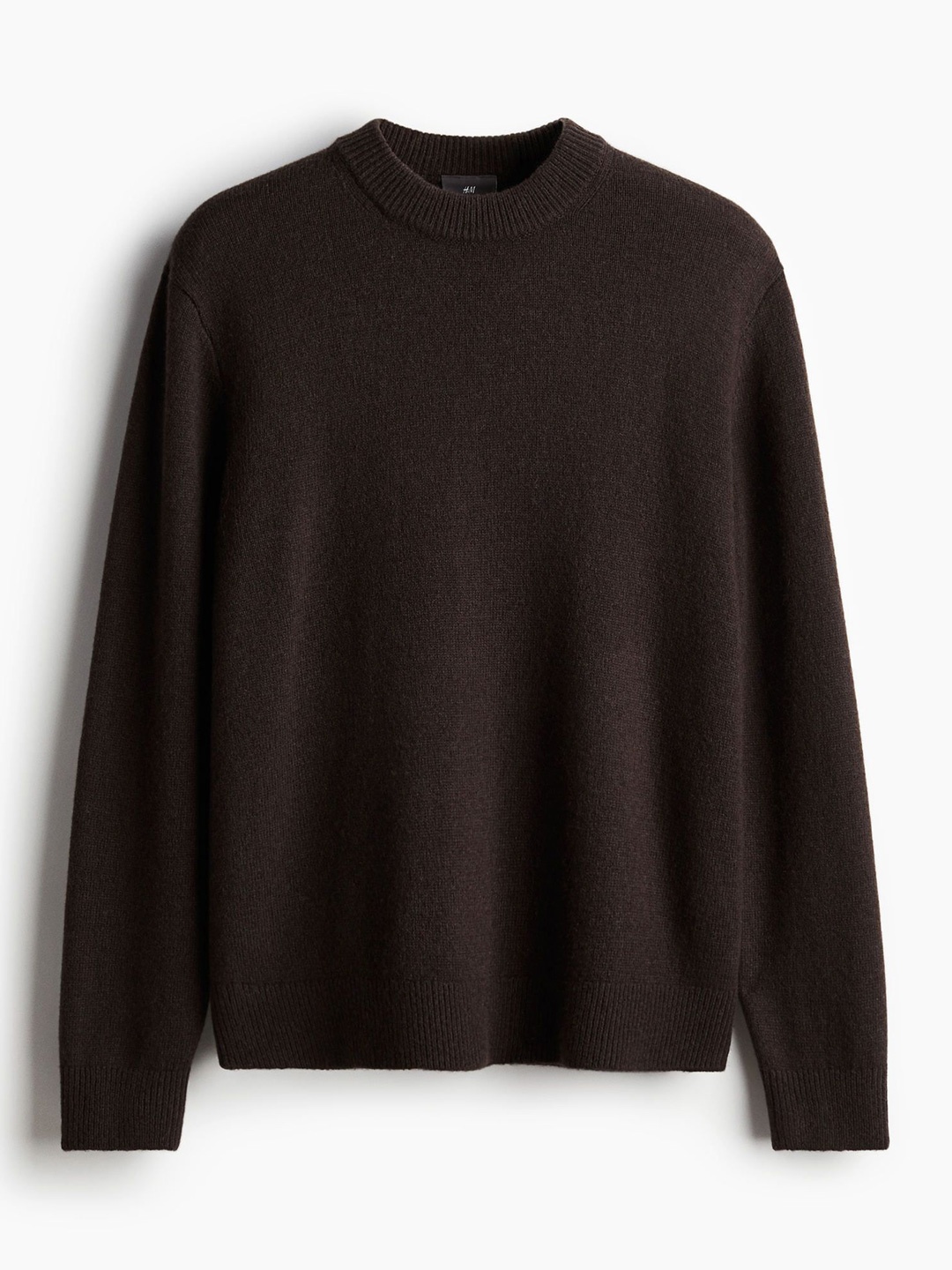 

H&M Round Neck Jumper, Brown